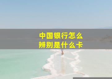 中国银行怎么辨别是什么卡