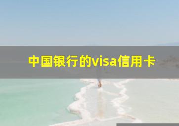 中国银行的visa信用卡