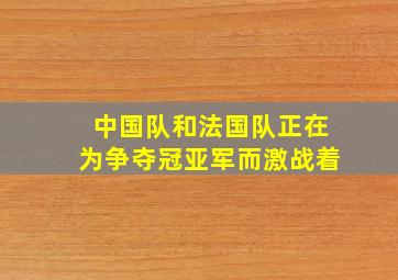 中国队和法国队正在为争夺冠亚军而激战着