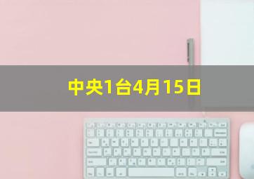 中央1台4月15日