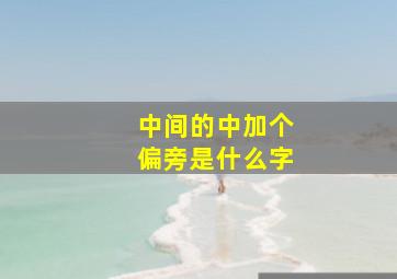 中间的中加个偏旁是什么字