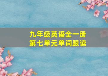 九年级英语全一册第七单元单词跟读