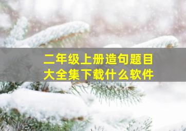 二年级上册造句题目大全集下载什么软件