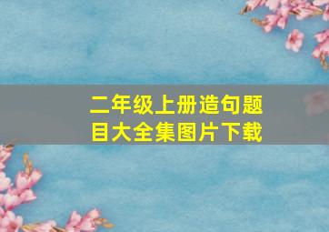 二年级上册造句题目大全集图片下载