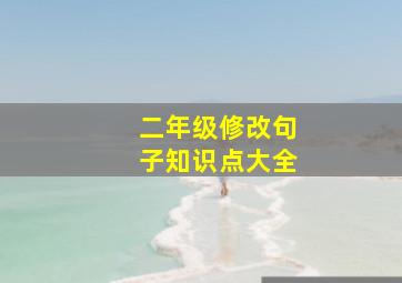 二年级修改句子知识点大全