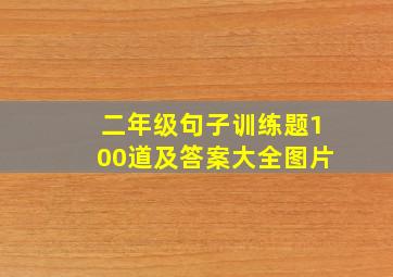 二年级句子训练题100道及答案大全图片