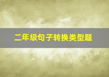 二年级句子转换类型题