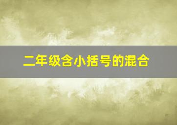 二年级含小括号的混合