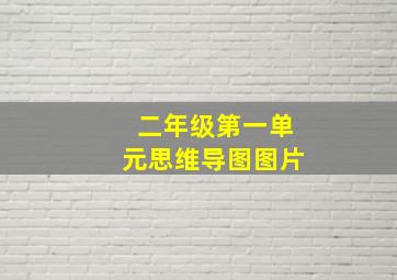 二年级第一单元思维导图图片