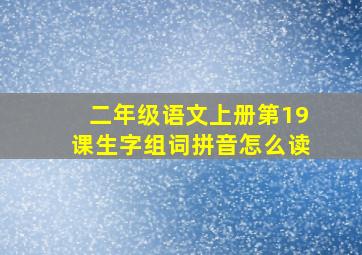 二年级语文上册第19课生字组词拼音怎么读