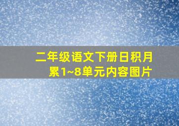 二年级语文下册日积月累1~8单元内容图片