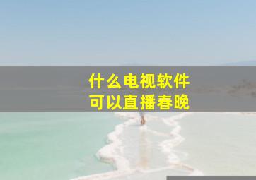 什么电视软件可以直播春晚