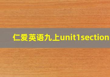 仁爱英语九上unit1sectionb