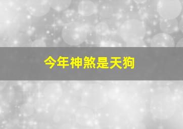 今年神煞是天狗