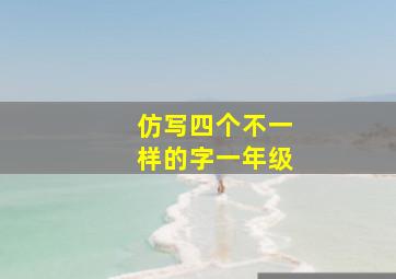 仿写四个不一样的字一年级