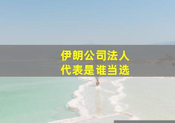 伊朗公司法人代表是谁当选