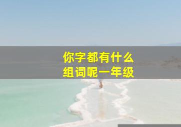 你字都有什么组词呢一年级