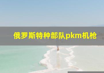 俄罗斯特种部队pkm机枪