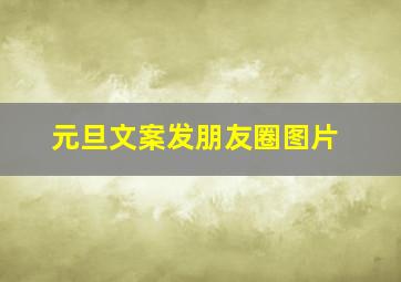 元旦文案发朋友圈图片