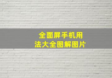 全面屏手机用法大全图解图片