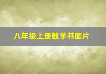 八年级上册数学书图片