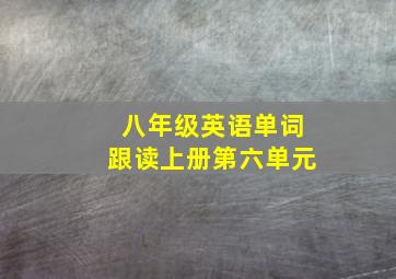 八年级英语单词跟读上册第六单元