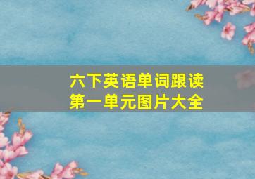 六下英语单词跟读第一单元图片大全