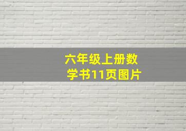 六年级上册数学书11页图片