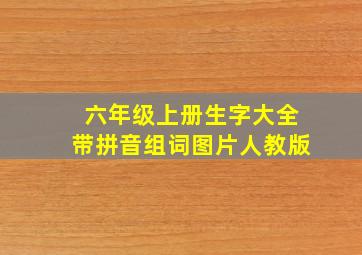 六年级上册生字大全带拼音组词图片人教版