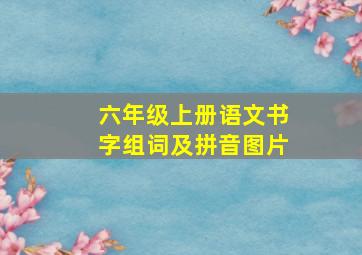 六年级上册语文书字组词及拼音图片