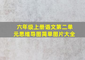 六年级上册语文第二单元思维导图简单图片大全