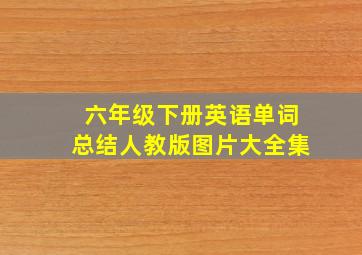 六年级下册英语单词总结人教版图片大全集