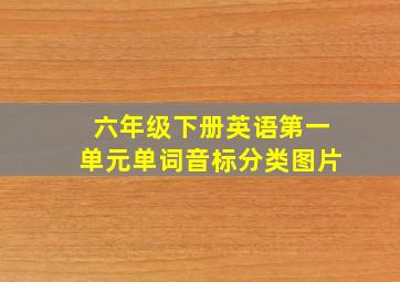 六年级下册英语第一单元单词音标分类图片