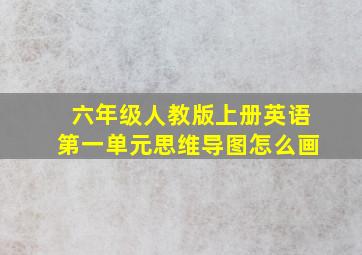 六年级人教版上册英语第一单元思维导图怎么画