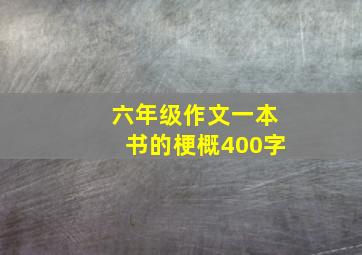 六年级作文一本书的梗概400字