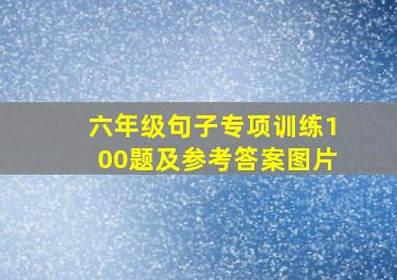 六年级句子专项训练100题及参考答案图片