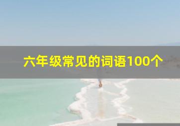 六年级常见的词语100个