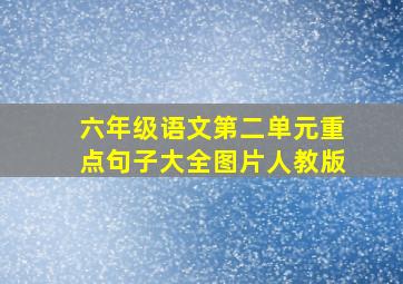 六年级语文第二单元重点句子大全图片人教版