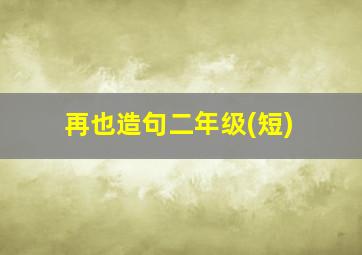 再也造句二年级(短)