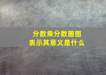 分数乘分数画图表示其意义是什么