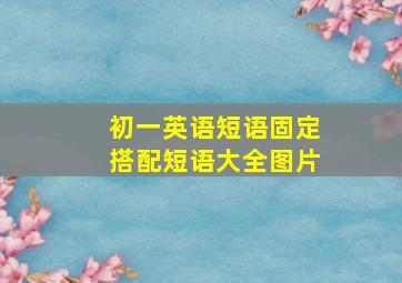 初一英语短语固定搭配短语大全图片