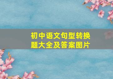 初中语文句型转换题大全及答案图片