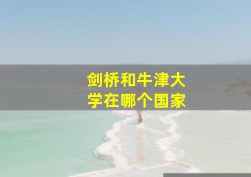 剑桥和牛津大学在哪个国家