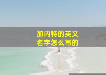 加内特的英文名字怎么写的