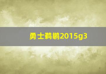 勇士鹈鹕2015g3