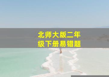 北师大版二年级下册易错题