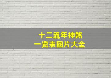 十二流年神煞一览表图片大全