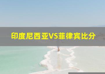 印度尼西亚VS菲律宾比分