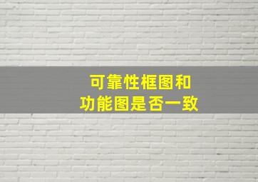 可靠性框图和功能图是否一致