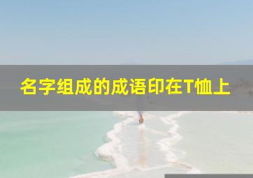 名字组成的成语印在T恤上